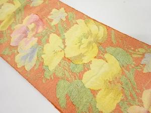 花模様織り出し名古屋帯